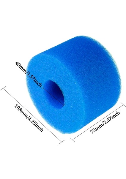 40X100X200MM Stili 1 Adet Yüzme Havuzu Filtresi Köpük Yeniden Kullanılabilir Yıkanabilir Intex S1 Tipi Havuz Filtresi Sünger Kartuşu Uygun Kabarcık Püskürtmeli Saf Spa (Yurt Dışından)