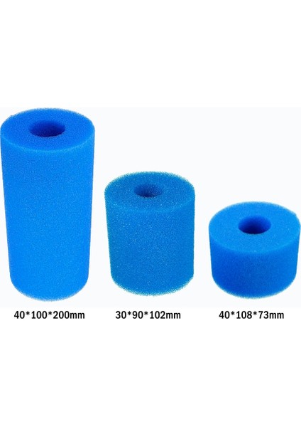 40X100X200MM Stili 1 Adet Yüzme Havuzu Filtresi Köpük Yeniden Kullanılabilir Yıkanabilir Intex S1 Tipi Havuz Filtresi Sünger Kartuşu Uygun Kabarcık Püskürtmeli Saf Spa (Yurt Dışından)