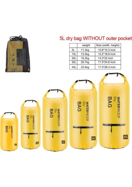 C 25L Mavi Stil 40L 30L Su Geçirmez Yüzme Çantası Depolama Kuru Çuval Çanta Kano Kayık Rafting Açık Spor Yüzme Çantaları Seyahat Kiti Sırt Çantası (Yurt Dışından) fırsatları