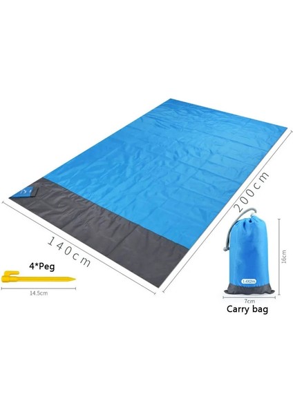 Gösterilen Stil Gibi 200X140CM cm Cep Su Geçirmez Plaj Mat Kumsuz Battaniye Kamp Açık Piknik Çadırı Katlanır Örtüsü Yatak (Yurt Dışından) indirimleri
