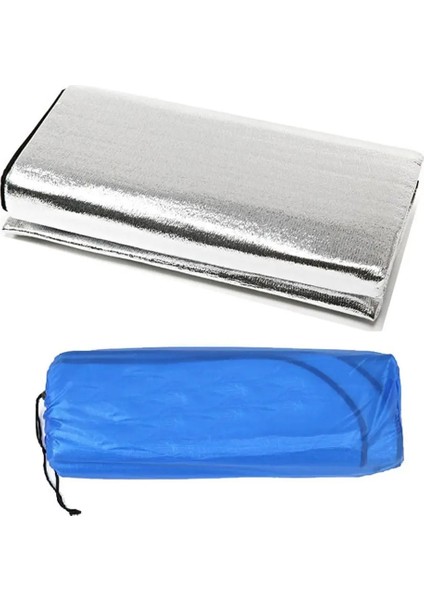 Beyaz Stil 1.5X2M *2m Kamp Mat Katlanabilir Katlanır Yatak Mat Pad Su Geçirmez Alüminyum Folyo Eva Açık Yatak Uyku Pedi (Yurt Dışından)