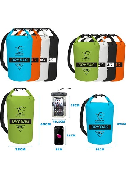 25L Mavi Stil 15L 25L Yüzme Su Geçirmez Çanta Kano Kayık Rafting Için Kuru Çuval Çanta Açık Spor Çantaları Seyahat Kiti Ekipmanları Saklama Çantası 2018 (Yurt Dışından) indirimleri