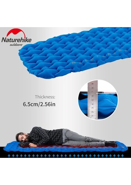 Sadece Mavi Hava Yastığı Stili Naturehike Şişme Yatak Hava Yatağı Kamp Minderi Ultralight Kamp Uyku Matı Kamp Yatağı Naylon Açık Uyku Pedi (Yurt Dışından) modelleri