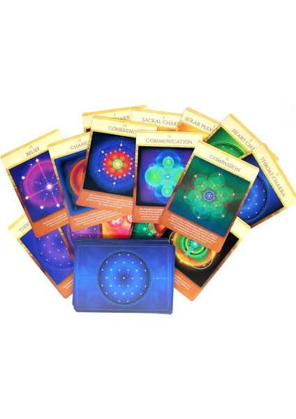 Tam Tersi Tarzı 44 Kart Tarot Kutsal Geometri Aktivasyonları Oracle Deck Gizemli Kehanet Eğlenceli Aile Partisi Masa Oyunu (Yurt Dışından) fırsatları