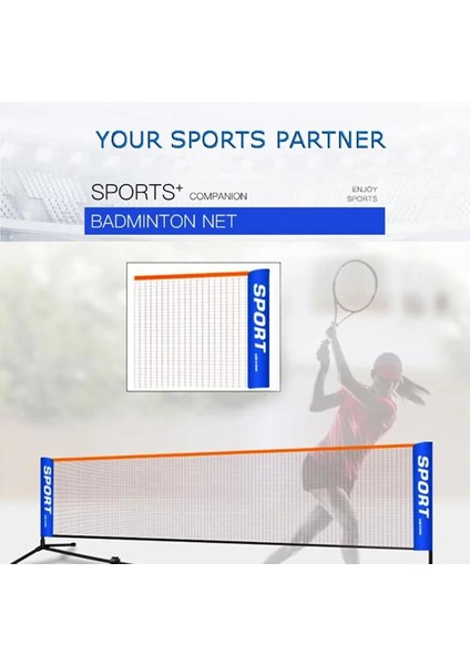 4.1 M Tarzı Profesyonel Taşınabilir Spor Eğitimi Standart Tenis Net Voleybol Net Badminton Net Kapalı Açık Spor Egzersizi Için (Yurt Dışından)