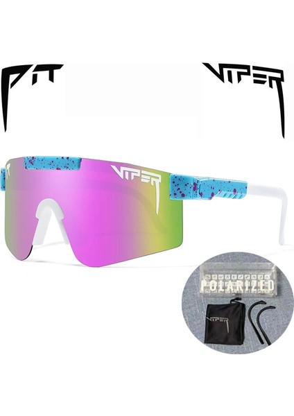 C7 Stili Pıt Vıper UV400 Bisiklet Bisiklet Gözlük Polarize Dış Mekan Güneş Gazları Bisiklet Gözlükleri Orijinal Kutusu ile Mtb Spor Gözlükleri (Yurt Dışından)