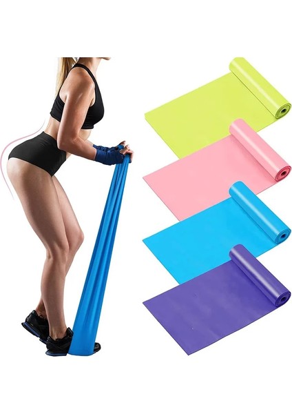 200CM Mor Tarzı Yoga Pilates Elastik Direnç Bandı Egzersiz Fitness Kemer Eğitimi Elastik Egzersiz Fitness Kauçuğu 200CM Doğal Kauçuk Spor Salonu (Yurt Dışından) fiyatları