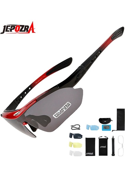 0089 Siyah Mavi Stil 5 Lens Bisiklet Polarize Gözlük Gözlük Bisiklet Güneş Gözlüğü Dağ Yol Bisikleti Erkek Kadın Spor Gözlük Bisiklet Ekipmanları (Yurt Dışından) fiyatları