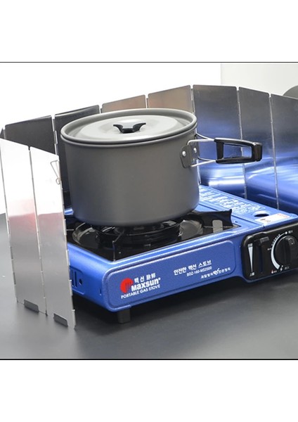 10 Tabak Stili Plakalar Taşınabilir Soba Rüzgar Kalkanı Katlanır Açık Barbekü Gaz Sobası Kamp Ekranı Wwind Guard Tencere Aksesuarları (Yurt Dışından) modelleri