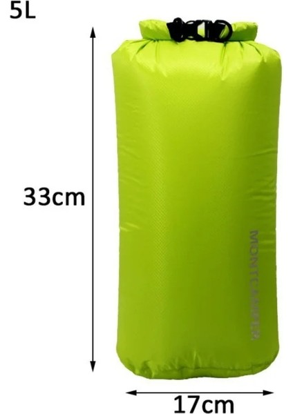 B 5l Tarzı 30D Suya Dayanıklı Kuru Çanta Naylon Ultralight Yüzme Trekking Saklama Torbaları Yelkenli Kano Tekne Gezisi Kamp Sal ​​için Su Direnci (Yurt Dışından)