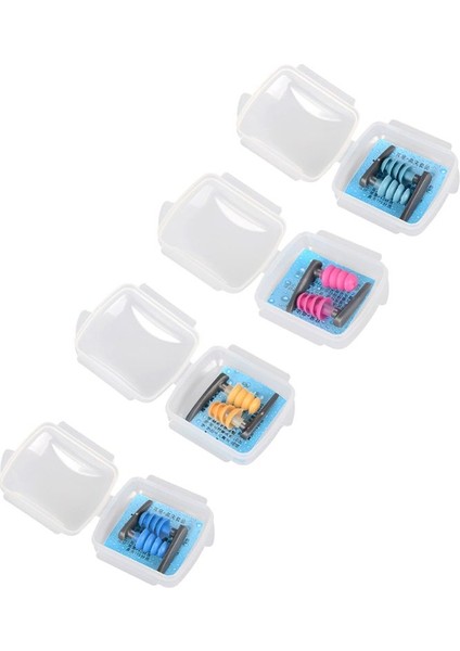 Açık Mavi Tarzı Yumuşak Silikon Yüzme Kulak Tıkaçları Rahat Su Geçirmez Gürültü Önleyici Yeniden Kullanılabilir Işitme Koruması Kulakiçi Saklama Kutusu (Yurt Dışından) fiyatları