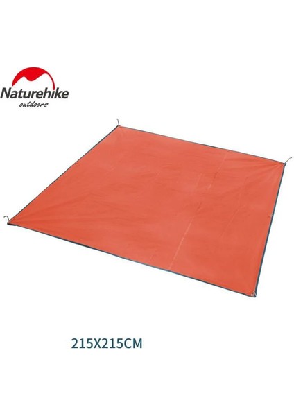 Turuncu Tarzı Naturehike 215*215CM Açık Çadır Mat Mat Plaj Battaniyesi Zemin Örtüsü Yürüyüş Kamp Tavel (Yurt Dışından)