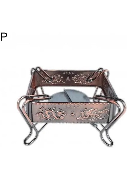 P Stili Mini Açık Kamp Barbekü Katı Alkollü Soba Ev Ruhu Alkol Brülör Dekorasyon Açık Kamp Hayatta Kalma Tencere (Yurt Dışından)