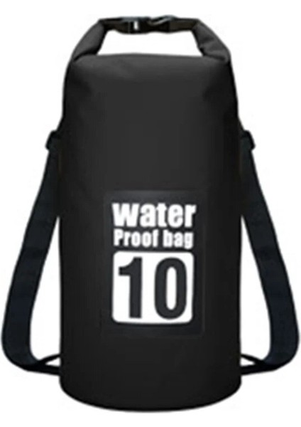 10L Siyah Stil 5llllll Su Geçirmez Çanta Kuru Çanta Pvc Su Geçirmez Sırt Çantası Spor Çantası Rafting Yüzme Sırt Çantaları Geçirimsiz Kuru Çanta (Yurt Dışından)