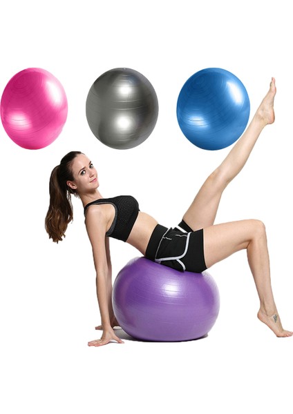 Mor 55CM Tarzı Yeni Spor Şişirilmiş Yoga Topu Pilates Fitness Patlamaya Dayanıklı Pvc Güvenlik Kalınlaşmış Fitness Topu Kalınlaşmak Yoga Ekipmanları Ev Spor Salonu (Yurt Dışından) fiyatları