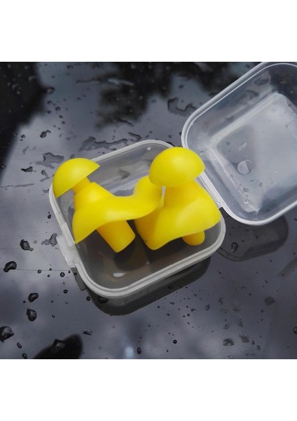 3sarı Stil Yumuşak Silikon Kulak Tıkaçları Su Geçirmez Toz Geçirmez Kulaklık Başlıkları Su Sporları Yüzme Aksesuarları Yeniden Kullanılabilir Kulak Koruması Gürültü Önleme (Yurt Dışından) indirimleri