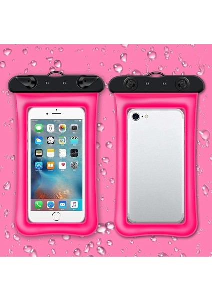 Turuncu Tarzı Cep Telefonu Için Su Geçirmez Çanta Kuru Kapak Mühürlü Yüzer Şişme Hava Yastığı Yüzme Çantası Yüzmek Için Dalış Sörf Plaj Kullanımı (Yurt Dışından)