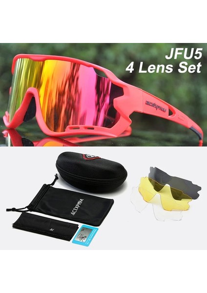 Jfu5 Stili Acexpnm Polarize Dağ Bisikleti Bisiklet Gözlükleri Doğa Sporları Bisiklet Gözlükleri Uv Lens Bisiklet Gözlükleri Erkek Kadın Güneş Gözlüğü (Yurt Dışından)