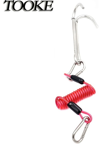 TG753-PEMBE Stil Tüplü Dalış Akım Kancası Çift Resif Kancası Spiral Bobinli Sürüklenme Kancası Kordon Paslanmaz Çelik Akım Dalış Sualtı Sporları Için (Yurt Dışından) fırsatları