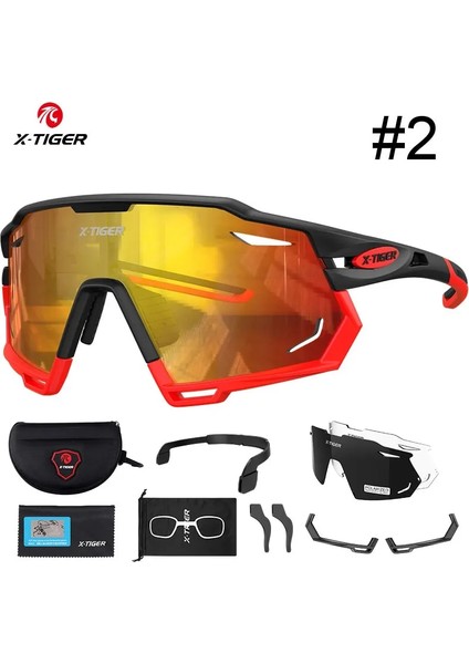 X-YJ-XTS02-3 Stili 3 Mercek X-Tıger Kadın Bisiklet Gözlükleri Spor Erkek Polarize Bisiklet Güneş Gözlüğü Mtb Bisiklet Bisiklet Gözlük Yol Anti-Uv Bisiklet Gözlük (Yurt Dışından)