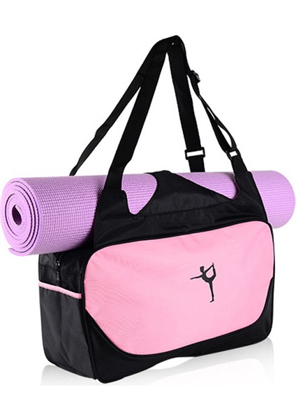 Pembe Tarzı Li Çok Fonksiyonlu Su Geçirmez Yoga Çantası Spor Salonu Mat Naylon Sırt Çantası Omuz Taşıyıcılar Için Yoga Pilates Mat Çanta Hiçbir Yoga Mat (Yurt Dışından)