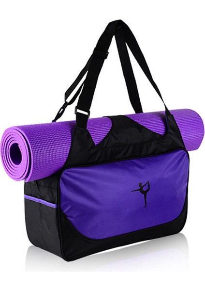 Pembe Tarzı Li Çok Fonksiyonlu Su Geçirmez Yoga Çantası Spor Salonu Mat Naylon Sırt Çantası Omuz Taşıyıcılar Için Yoga Pilates Mat Çanta Hiçbir Yoga Mat (Yurt Dışından)