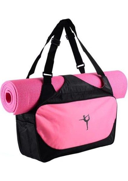 Pembe Tarzı Li Çok Fonksiyonlu Su Geçirmez Yoga Çantası Spor Salonu Mat Naylon Sırt Çantası Omuz Taşıyıcılar Için Yoga Pilates Mat Çanta Hiçbir Yoga Mat (Yurt Dışından)