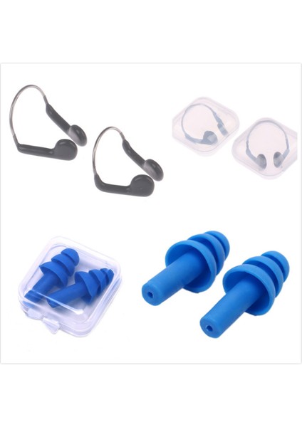 S Tarzı Yumuşak Silikon Yüzme Burun cl Kulak Tıkaçları Kutu Kutulu Dişli Kulak Tıkaçları Havuz Aksesuarları Su Sporları (Yurt Dışından) indirimleri