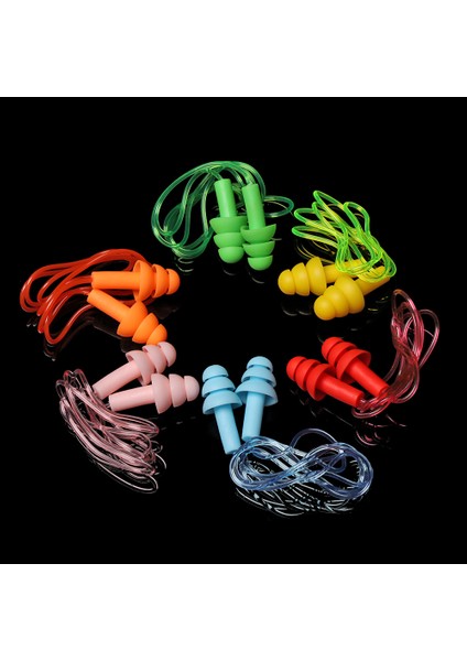 Mavi Stil 1 Çift Yumuşak Silikon Kulak Tıkaçları Halatlı Su Sporları Işitme Koruması Gürültü Azaltma Kulak Tıkaçları Yüzme Havuzu Aksesuarları (Yurt Dışından) fiyatları