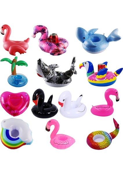 Küçük Flamingo Stili Karpuz Limon Ördek Tek Boynuzlu Bulut Kuğu Şemsiye Çok Şekilli Şişme Bardaklık Yüzme Havuzu Altlığı Çocuk Su Oyuncak (Yurt Dışından) modelleri
