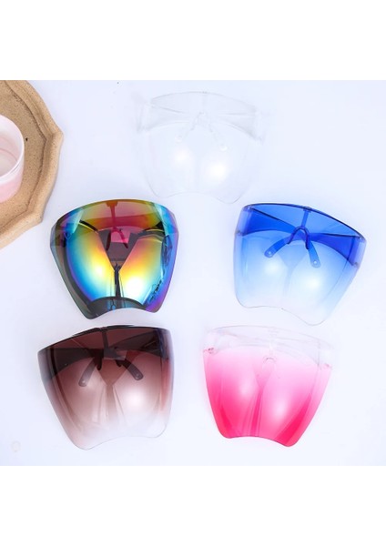 C03 Stili Unisex Yüz Kalkanı Koruyucu Gözlükler Buğu Önleyici Gözlükler Vizör Uv Gözlükleri Tam Yüz Koruması Günlük Eğlence Gözlükleri (Yurt Dışından)