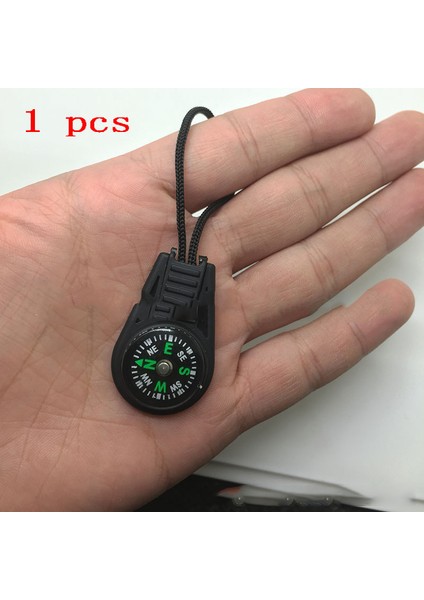 1 Adet Tarzı Açık Kamp Yürüyüş Için Anahtarlık ile Mini Pusula Hayatta Kalma Kiti Avcılık Sırt Çantası Süslemeleri Kamp ve Yürüyüş Pusulalar (Yurt Dışından)