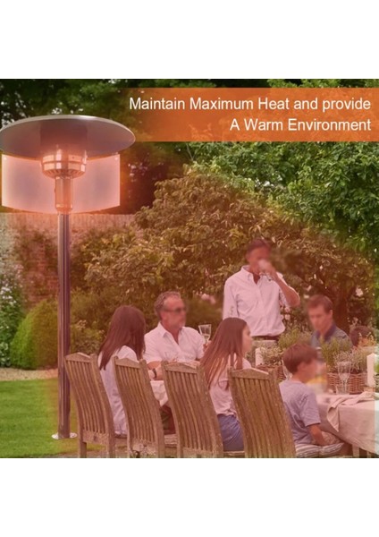 Veranda Isıtıcı Reflektörler Kalkan Isı Odaklı Katlanabilir Doğalgaz Propan Dış Mekan Veranda Isıtıcıları 89*38CM (Yurt Dışından)