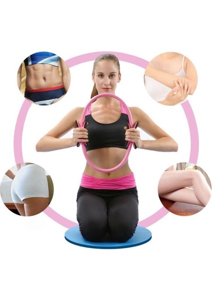 Mavi Stil 38CM Yoga Fitness Pilates Yüzük Kız Yoga Çemberleri Sihirli Çift Egzersiz Ev Spor Salonu Egzersiz Sporları Kilo Vermek Vücut Direnci 5 Renk (Yurt Dışından) fırsatları