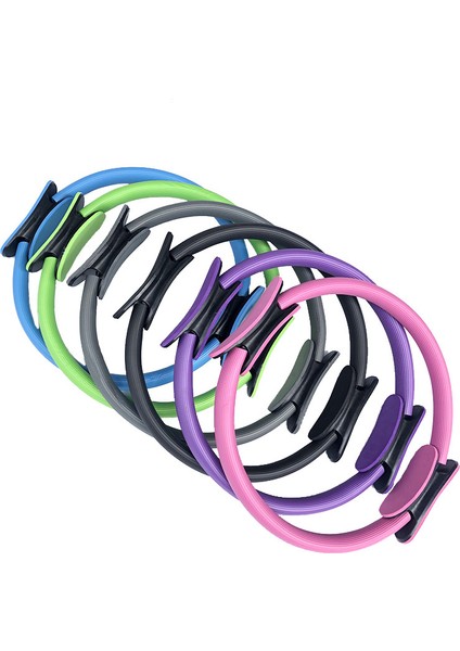 Mavi Stil 38CM Yoga Fitness Pilates Yüzük Kız Yoga Çemberleri Sihirli Çift Egzersiz Ev Spor Salonu Egzersiz Sporları Kilo Vermek Vücut Direnci 5 Renk (Yurt Dışından) indirimleri