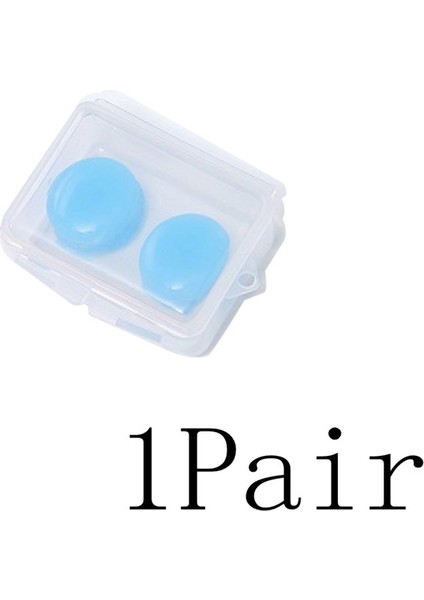 1 Çift Mavi Tarzı Çift Yumuşak Kulak Tıkaçları Çevresel Silikon Çamur Su Geçirmez Toz Geçirmez Kulak Tıkaçları Dalış Su Sporları Yüzme Aksesuarları (Yurt Dışından)
