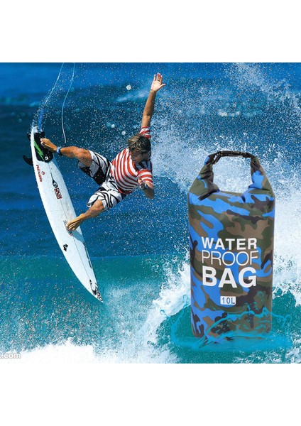 Pembe Stil 20L Pvc Su Geçirmez Kuru Çanta 5l 10L 20L 30L Camo Açık Dalış Katlanabilir Erkek Kadın Plaj Yüzme Çantası Rafting Nehir Okyanus Sırt Çantası Yeni (Yurt Dışından) modelleri