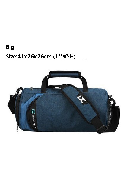 Mavi Büyük Stil Inoxt Erkek Kadın Fitness Eğitimi Kuru Islak Spor Çantaları Su Geçirmez Seyahat Omuz Çantası Açık Sac De Spor Çanta 40L Büyük Kapasiteli (Yurt Dışından)