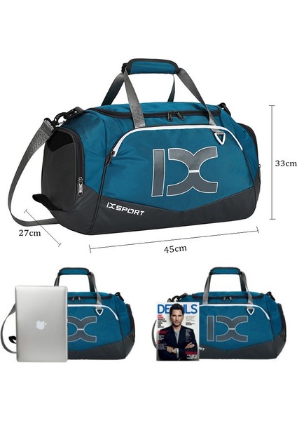 Mavi Büyük Stil Inoxt Erkek Kadın Fitness Eğitimi Kuru Islak Spor Çantaları Su Geçirmez Seyahat Omuz Çantası Açık Sac De Spor Çanta 40L Büyük Kapasiteli (Yurt Dışından) fırsatları