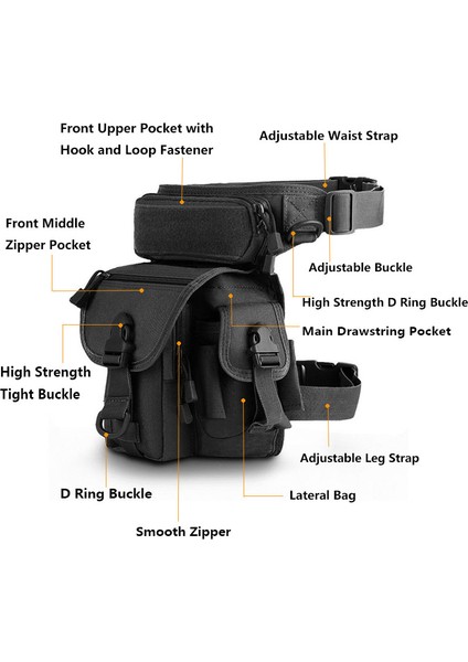 9 Stili Yazın Molle Bacak Çantası Askeri 1000D Naylon Su Geçirmez Erkekler Taktik Bel Paketi Bacak Seyahat Kemer Çantası Yürüyüş Avcılık Kamp Bisiklete Binme (Yurt Dışından) modelleri