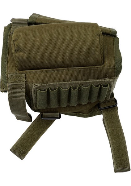 Yeşil Stil Yeni Tuval Taktik Tüfek Kılıfları Yanak Dayanağı Yükseltici Cephane Kartuşları Avcılık Taşıyıcı Kılıf Yuvarlak Kartuş Çanta Kabuk Buttstock Cephane (Yurt Dışından)