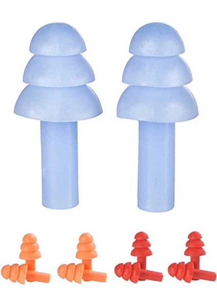 3 Çift Tarzı 3 Çift Spiral Kulak Tıkaçları Yumuşak Silikon Ses Yalıtımı Kulak Koruma Kulak Tıkaçları Gürültü Önleyici Tıkaçlar Köpük Gürültü Azaltma Yüzme (Yurt Dışından)