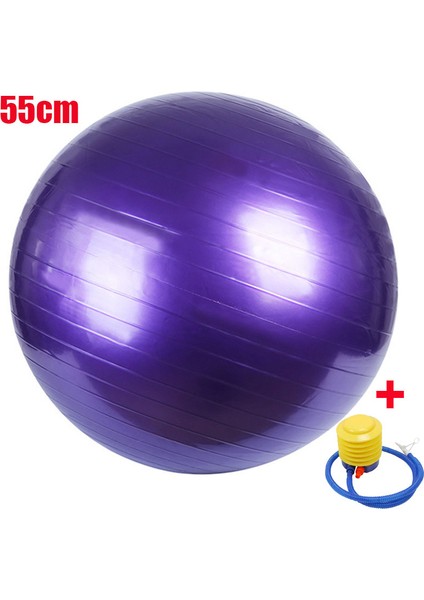 55CM Mor Tarzı Pvc Fitness Topları Yoga Topu Kalınlaşmış Patlamaya Dayanıklı Egzersiz Home Gym Pilates Ekipmanları Denge Topu 45CMCMCMCM (Yurt Dışından)