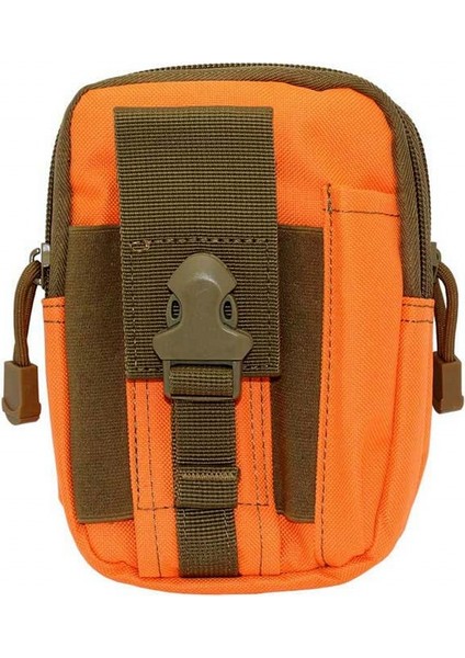 Turuncu Tarzı Cqc Molle Taktik Bel Çantası Fanny Paketi Çanta Erkek Doğa Sporları Koşu Kemeri Cep Telefonu Tutucu Kılıf Edc Avcılık Çantaları (Yurt Dışından)