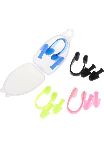 Resim Stili Olarak 2 Adet Kulak Tıkacı Burun Klipsi Su Geçirmez Dalış Yüzme Kulak Tıkaçları ve Silikon Burun Klipsi Kiti Çocuklar Için Saklama Kutusu ile Yetişkin (Yurt Dışından) fiyatları