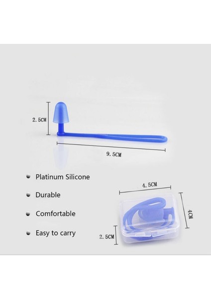 Earplugs Burun Klipsi Stili Su Geçirmez Silikon Kulak Tıkaçları Burun Klipsi Seti Kutu Sörf Dalışı ve Yüzme Öğrenmek Için Paketlenmiş Kulak Tıkacı (Yurt Dışından) indirimleri