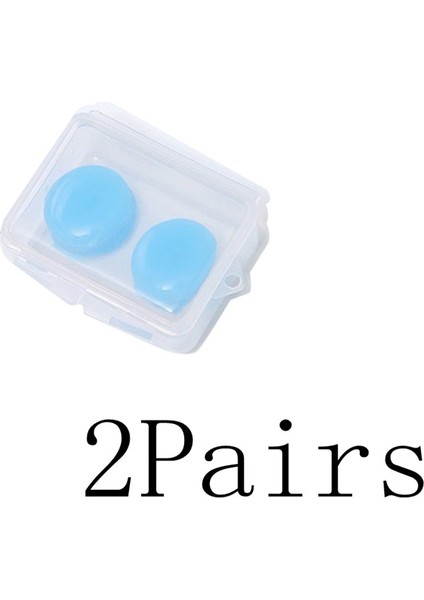 2 Çift Mavi Tarzı Çift Yumuşak Kulak Tıkaçları Çevresel Silikon Çamur Su Geçirmez Toz Geçirmez Kulak Tıkaçları Dalış Su Sporları Yüzme Aksesuarları (Yurt Dışından)