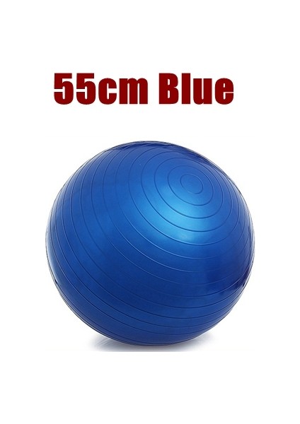 55CM Mavi Stil 55CM 65CM 75CM Yoga Topu Pvc Kalınlaştırıcı Fitness Topu Yoga Topu Pilates Topu (Yurt Dışından)