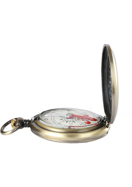 Altın Tarzı Retro Açık Yürüyüş Navigasyon Pusulası Eski Bronz Cep Pusulası Çocuk Hediye Retro Cep Saati Pusula Açık Aracı (Yurt Dışından)
