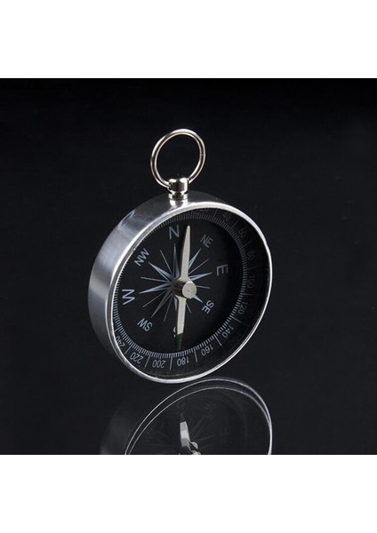 Mini Pusula Seyahat Yürüyüş Kamp Navigasyon Anahtarlık Için Anahtarlık ile Gümüş Alüminyum Alaşım Metal El Cep (Yurt Dışından) fiyatları